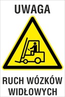 značka Pozor na premávku vysokozdvižných vozíkov ZB10 20x30