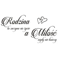 Nápis na stenu, nálepka na stenu - Family - 252 Nápis na stenu, nálepka na stenu - Family - 252