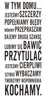 Nápis na stene, nálepka - V tomto dome... - 25 Nápis na stene, nálepka - V tomto dome... - 25