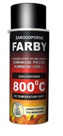 Žiaruvzdorná farba v spreji (400ml) ČIERNA