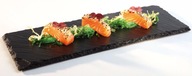 Bridlicová tácka stojan na taniere kameň 30x12cm sushi Bridlicová tácka stojan na taniere kameň 30x12cm sushi