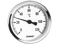 ČÍSELNÍKOVÝ TEPLOMER PRE C.H. 1/2 63MM 120'C FERRO ČÍSELNÍKOVÝ TEPLOMER PRE C.H. 1/2 63MM 120'C FERRO