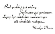 Nápis na nálepke na stenu Bez dokonalosti, Monroe 68 Nápis na nálepke na stenu Bez dokonalosti, Monroe 68