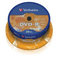 VERBATIM DVD-R 4,7 GB 16x AZO 25 KUSOV VARŠAVA