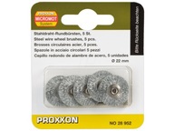 Proxxon presné oceľové kefy 22mm, sada 5 ks