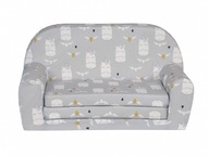 Detská mini rozkladacia pohovka Unicorn Grey Detská mini rozkladacia pohovka Unicorn Grey