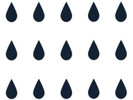 Water Drops - maliarska šablóna kvapiek vody na stenu Water Drops - maliarska šablóna kvapiek vody na stenu