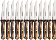 TRAMONTINA 12x nôž na steaky GAUCHO Hnedý POLYWOOD