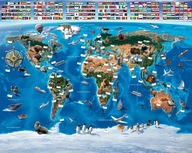 fototapeta Tapeta Mapa sveta mapa sveta 235x305cm