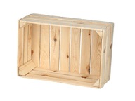 Dekoratívny boxový nábytok vyrobený z prepraviek na jablká