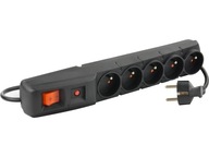 ACAR F5 Power strip 5-zásuvkový predlžovací kábel 5m