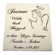 Plaketa 6x7 s venovaním na pripevnenie GRAVÍRKA Plaketa 6x7 s venovaním na pripevnenie GRAVÍRKA