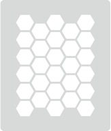 Honeycomb - Craft maliarska šablóna 30x35cm