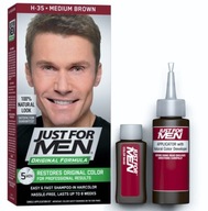Just FOR Men H35 Stredne hnedý odstraňovač chĺpkov pre mužov sivé vlasy Just FOR Men H35 Stredne hnedý odstraňovač chĺpkov pre mužov sivé vlasy