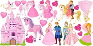 NÁLEPKY NA STENU princezná Súprava 1 70x35 cm NÁLEPKY NA STENU princezná Súprava 1 70x35 cm