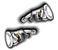 NÁLEPKY NÁLEPKY TUNING FURIOUS PISTTONS SET UV NÁLEPKY NÁLEPKY TUNING FURIOUS PISTTONS SET UV