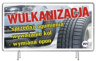 Pevný reklamný banner 3x1m Vulkanizácia - SIGN