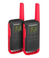 Motorola Talkabout T62 dvojbalenie + nabíjačka, červená
