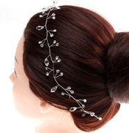 O313N SVADOBNÁ VÝZDOBA POBOČKA DIADEM TIARA 40cm SVAD. O313N SVADOBNÁ VÝZDOBA POBOČKA DIADEM TIARA 40cm SVAD.