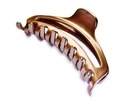 Hnedá francúzska spona do vlasov, elegantná, pohodlná, pevná