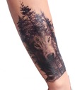 Dočasné tetovanie ruka noha LAS vlk pred pažou