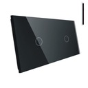 SKLENENÝ PANEL LIVOLO PRE DOTYKOVÝ SPÍNAČ 1+1 C