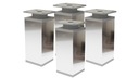 4 X NASTAVITEĽNÁ NÁBYTKOVÁ NOHA V 150 MM CHROM
