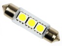 3 LED žiarovka C5W C10W SMD 5050 TUBE 42 mm