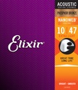 Elixir 16002 NanoWeb Phosphor Bronze 10-47 strún