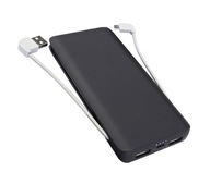 Maclean Powerbank Black Vstavané káble 3 USB max 2,4A, 8000mAh, MCE140 B