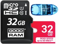 GOODRAM MICRO CARD 32GB TRIEDA 10 UHS + SD ČÍTAČKA