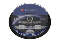M-DISC BD-R 25 GB Blu-ray Verbatim pre tlač