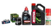 MOTUL 5100 OLEJOVÁ SADA, ZÁSTRČKA, CF FILTER, MOTO 500!