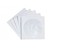 Papierové obálky na CD DVD Blu Ray disky s okienkom, 500 ks
