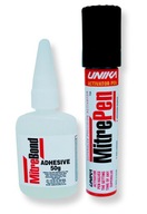 Lepidlo MitreBond 50g + aktivátor popisovača MitrePen Lepidlo MitreBond 50g + aktivátor popisovača MitrePen