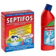 SEPTIFOS 1,2kg + 2v1 WC gél 750 ml do septiku