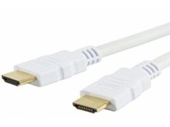 HDMI -HDMI 2.0 kábel 10m v1.4 3D biely akryl 4K HQ