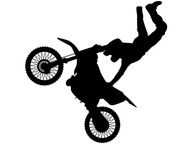 NÁLEPKA NA STENU ŠPORT Motocyklista Cross 100 cm
