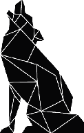 Predloha na maľovanie Geometrický vlk 70x44 cm