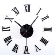 VEĽKÉ NÁstenné HODINY 3D DIY ČASOVÉ ZRKADLO 70-130 cm VEĽKÉ NÁstenné HODINY 3D DIY ČASOVÉ ZRKADLO 70-130 cm