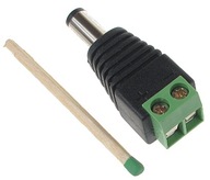 Zástrčka napájania kamery S-55 DC2.1/5.5 CCTV 100 ks Zástrčka napájania kamery S-55 DC2.1/5.5 CCTV 100 ks
