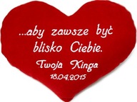 Vankúš s menom SRDCE láska darček na Valentína Vankúš s menom SRDCE láska darček na Valentína