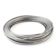 Oceľové lano, NEREZOVÝ INOX, kyselinovzdorné, 7x19, 4 mm - 40 m Oceľové lano, NEREZOVÝ INOX, kyselinovzdorné, 7x19, 4 mm - 40 m