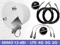 Silná všesmerová LTE anténa 2x12dBi pre všetky modemy