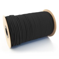 Elastické gumené lano, čierne, 4mm, 50m Elastické gumené lano, čierne, 4mm, 50m