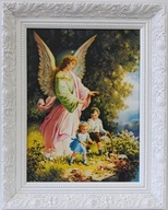 OBRAZ V BIELOM RÁME ANJEL STRÁŽNY 40X50 ALLEGR0 OBRAZ V BIELOM RÁME ANJEL STRÁŽNY 40X50 ALLEGR0