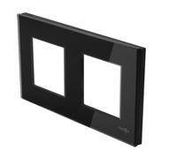 TouchMe Dvojitý sklenený čierny rám TM716B