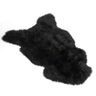 Prírodná ovčia koža Island Black XL 110 - 115 cm