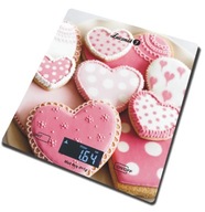 Elektronická kuchynská váha, dotyková, ploché sklo, LCD cookies, do 5kg