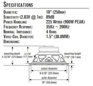 JBL STAGE 1010 AUTO REPRODUKTORY 25cm AKCIA!